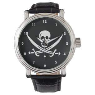 Piratenflagge der Piratenflagge Armbanduhr