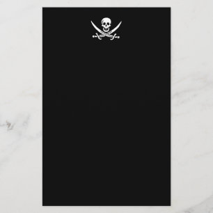 Piratenflagge der Piratenflagge Briefpapier