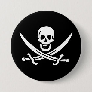 Piratenflagge der Piratenflagge Button