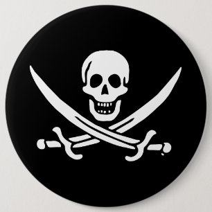 Piratenflagge der Piratenflagge Button