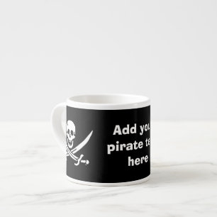 Piratenflagge der Piratenflagge Espressotasse
