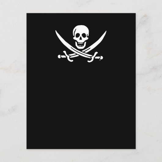 Piratenflagge der Piratenflagge Flyer (Vorne)