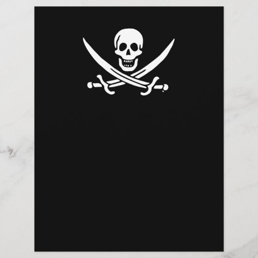 Piratenflagge der Piratenflagge Flyer (Vorne)