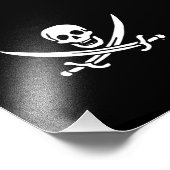 Piratenflagge der Piratenflagge Fotodruck (Ecke)