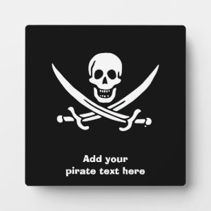 Piratenflagge der Piratenflagge Fotoplatte
