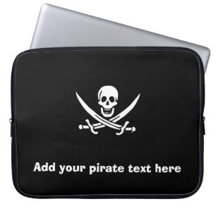 Piratenflagge der Piratenflagge Laptopschutzhülle