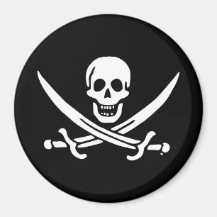 Piratenflagge der Piratenflagge Magnet