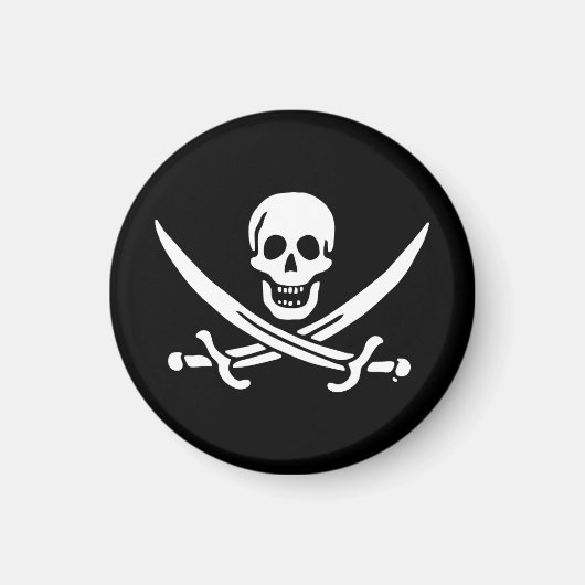 Piratenflagge der Piratenflagge Magnet (Vorne)