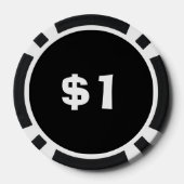 Piratenflagge der Piratenflagge Pokerchips (Rückseite)