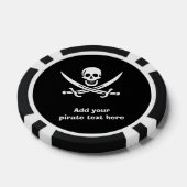 Piratenflagge der Piratenflagge Pokerchips (Einzeln)