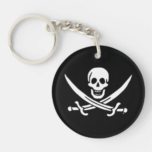 Piratenflagge der Piratenflagge Schlüsselanhänger