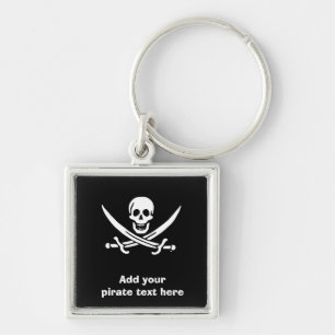 Piratenflagge der Piratenflagge Schlüsselanhänger