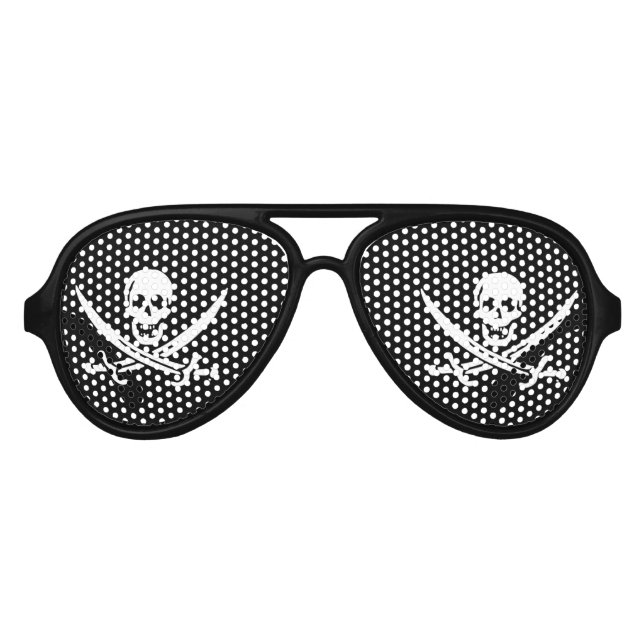 Piratenflagge der Piratenflagge Sonnenbrille (Vorderseite)
