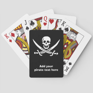 Piratenflagge der Piratenflagge Spielkarten