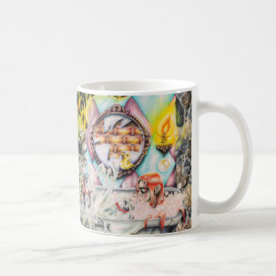 Piratenflagge des Geisterpferdes - Kunstwerk Kaffeetasse