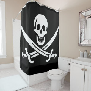 Piratenflagge Duschvorhang