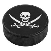 Piratenflagge Eishockey Puck (3/4)