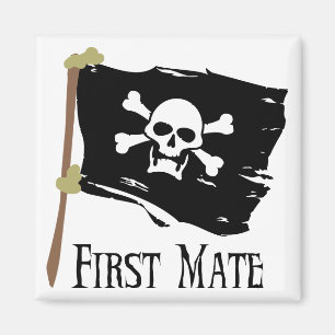 Piratenflagge-erster Kamerad Magnet