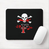 Piratenflagge F Monogramm Mousepad (Mit Mouse)