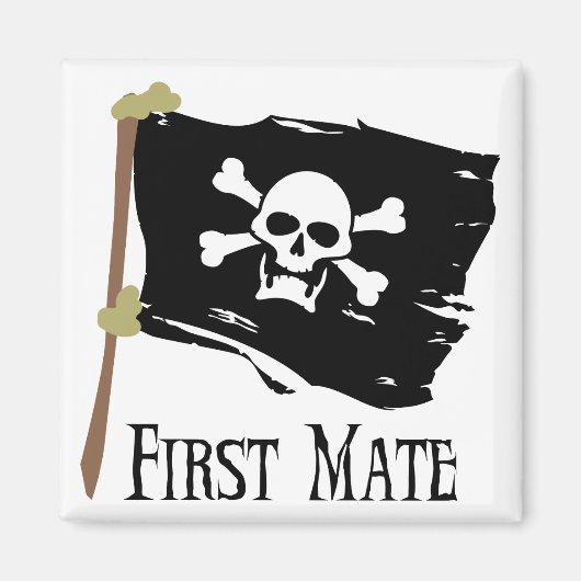 Piratenflagge First Mate Magnet (Vorne)