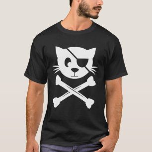 Piratenflagge-Flag Katzenfahne T-Shirt