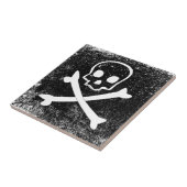 Piratenflagge Fliese (Seite)