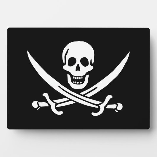 Piratenflagge Fotoplatte (Vorderseite)
