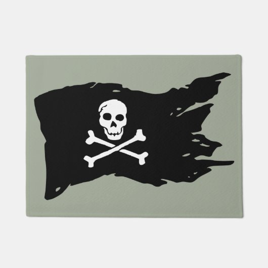 Piratenflagge Fußmatte (Vorderseite)