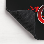 Piratenflagge G Monogramm Mousepad (Ecke)