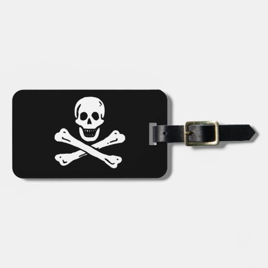 Piratenflagge Gepäckanhänger (Vorderseite horizontal)