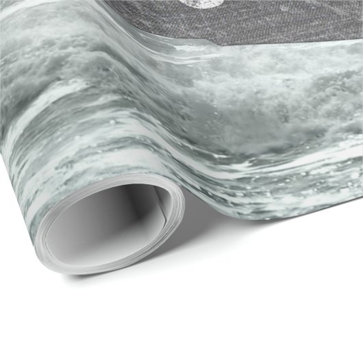 Piratenflagge Geschenkpapier (Rolleneckpunkt)