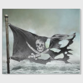 Piratenflagge Geschenkpapier (Flach)