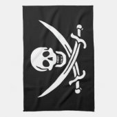 Piratenflagge Geschirrtuch (Vertikal)