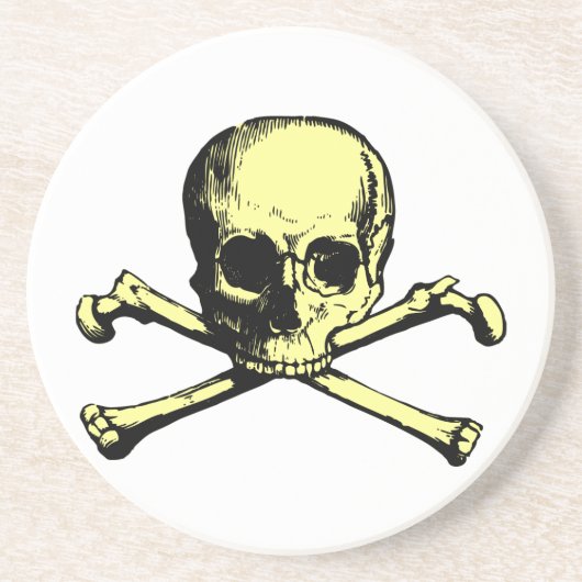 Piratenflagge Getränkeuntersetzer (Vorne)