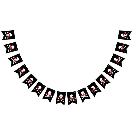 Piratenflagge(Glas) Wimpelkette (Alle)