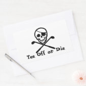 Piratenflagge Golf Cart Autoaufkleber Rechteckiger Aufkleber (Umschlag)