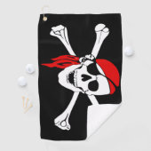 Piratenflagge Golf Handtuch (Insitu)