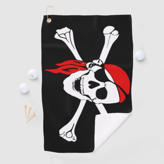 Piratenflagge Golf Handtuch (Insitu)
