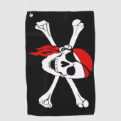 Piratenflagge Golf Handtuch (Vorderseite)