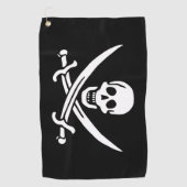 Piratenflagge Golfhandtuch (Vorderseite)