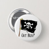 Piratenflagge got Rum Button (Vorne & Hinten)