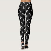Piratenflagge Gothic Pirate Skull und Crossbones Leggings (Rückseite)