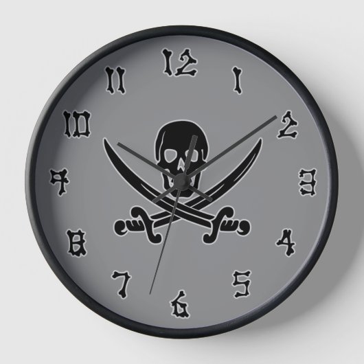 Piratenflagge Gray Uhr (Vorderseite)