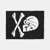 Piratenflagge Henry Every Pirate Flag Fleecedecke (Vorderseite (Horizontal))