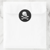 Piratenflagge Henry Every Pirate Flag Runder Aufkleber (Tasche)