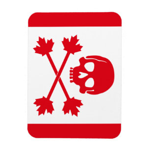 Piratenflagge in Kanada Magnet