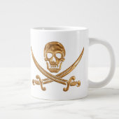 Piratenflagge Jumbo-Tasse (Rechts)