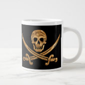 Piratenflagge Jumbo-Tasse (Rechts)