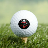 Piratenflagge K Monogram Golfbälle (Insitu T-Shirt)