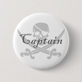 Piratenflagge-Kapitän Button